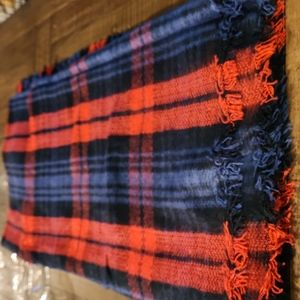 Women's Plaid Blanket Scarf 54x54